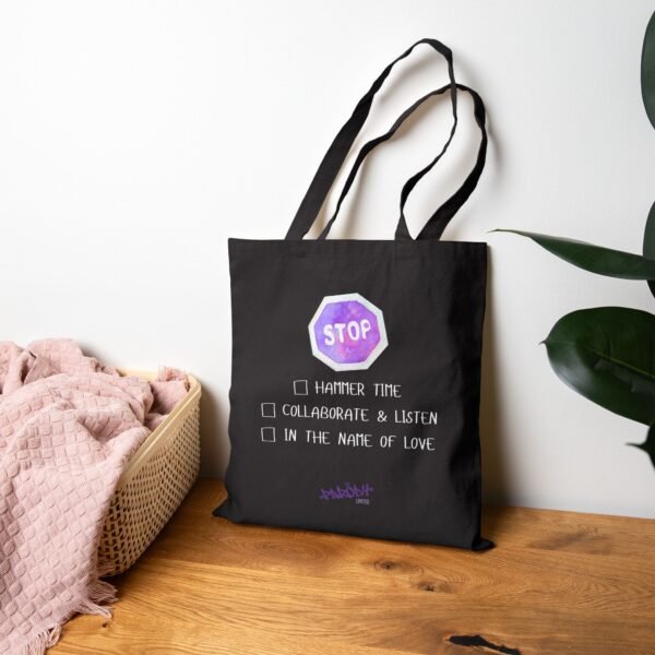Stop Bag | Cotton Canvas Graphic Tote Bag