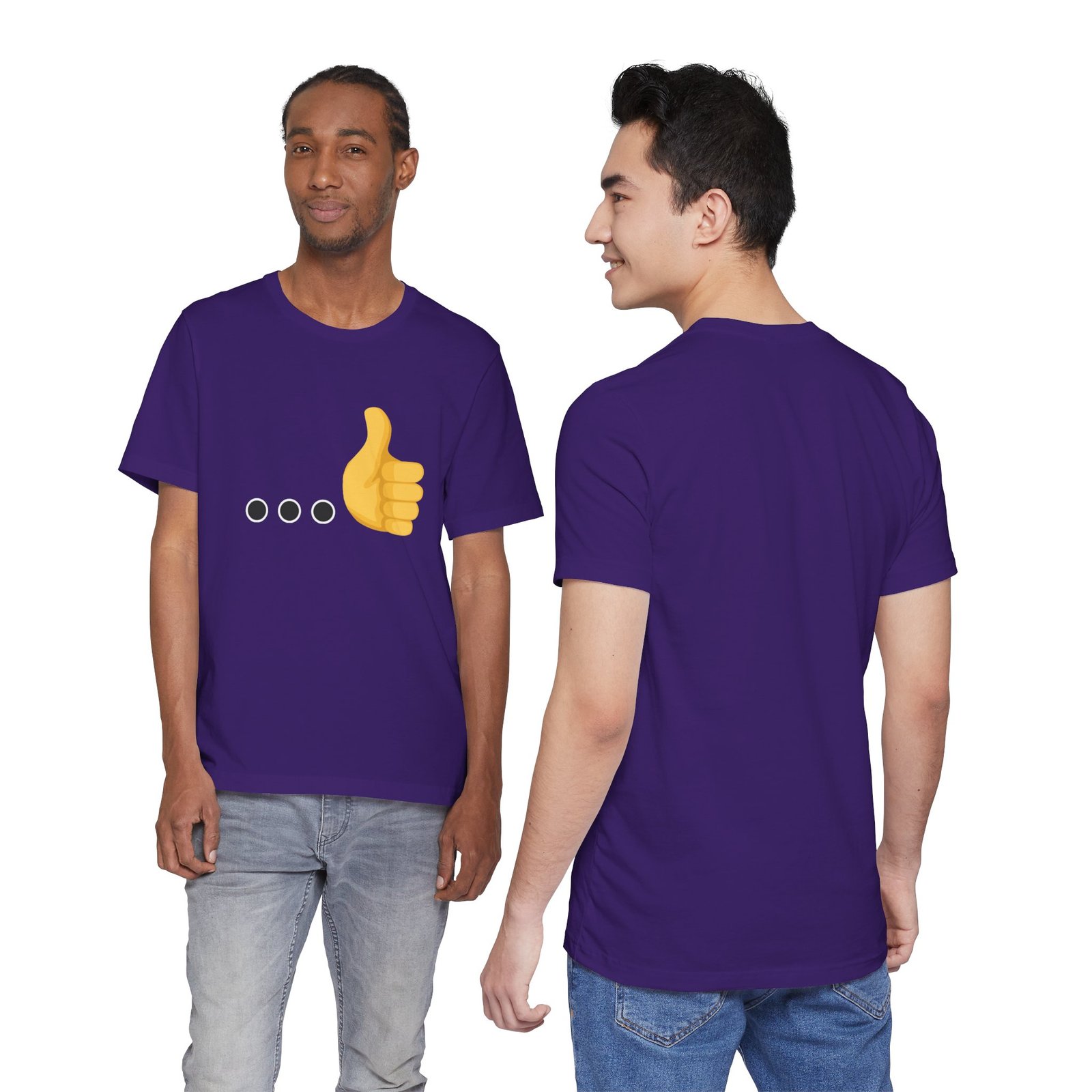Ellipsis Thumbs Up Tee | Cotton Graphic T-Shirt - Image 55