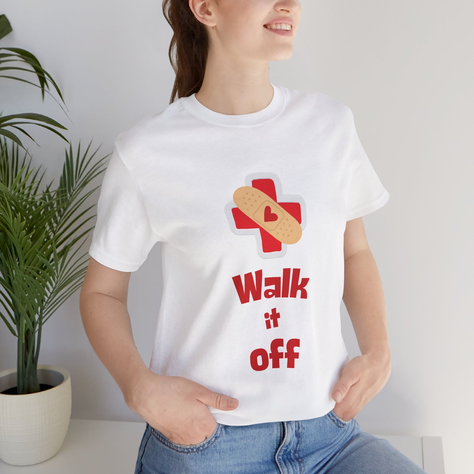 Walk It Off Tee — Cotton Graphic T-Shirt - Image 7