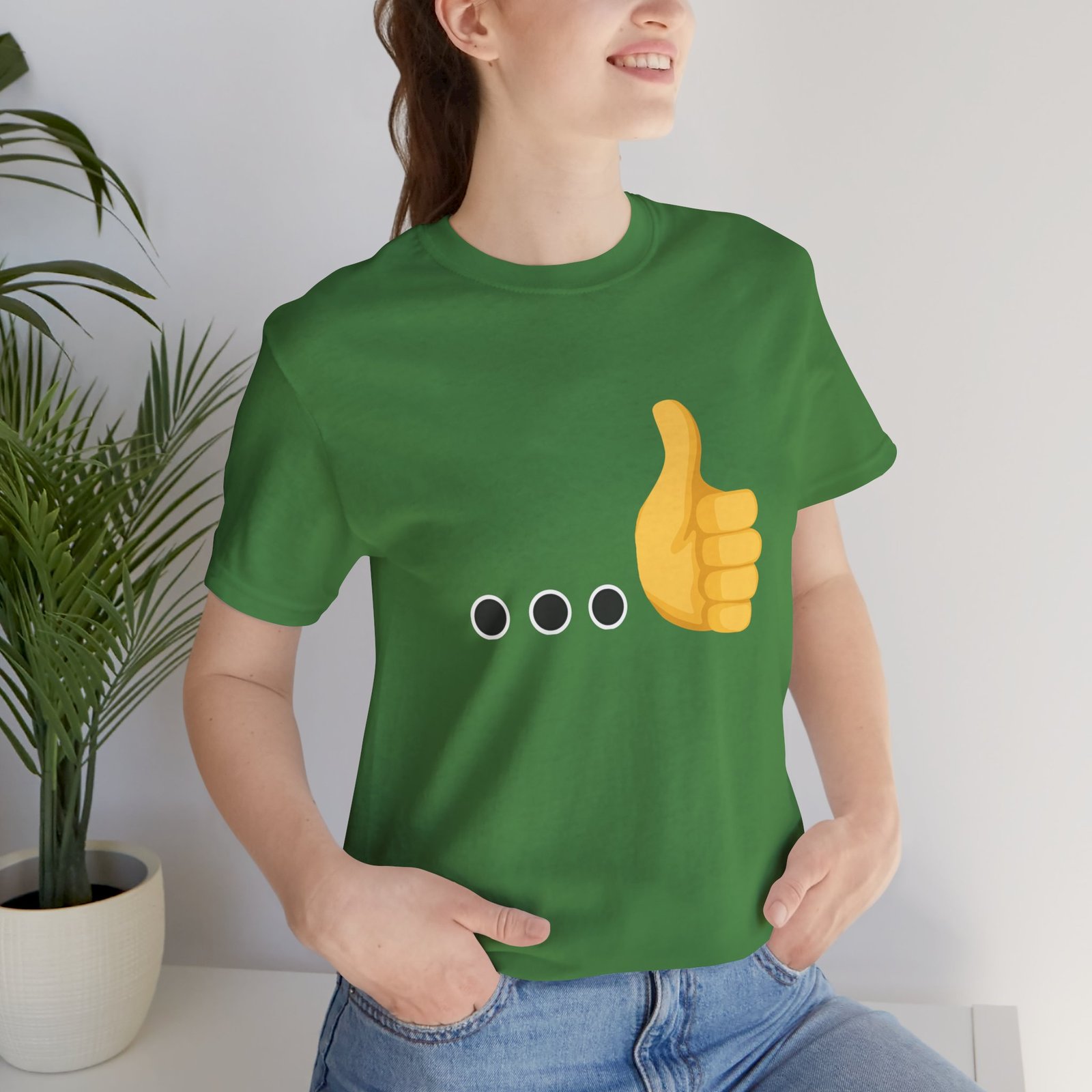 Ellipsis Thumbs Up Tee | Cotton Graphic T-Shirt - Image 19