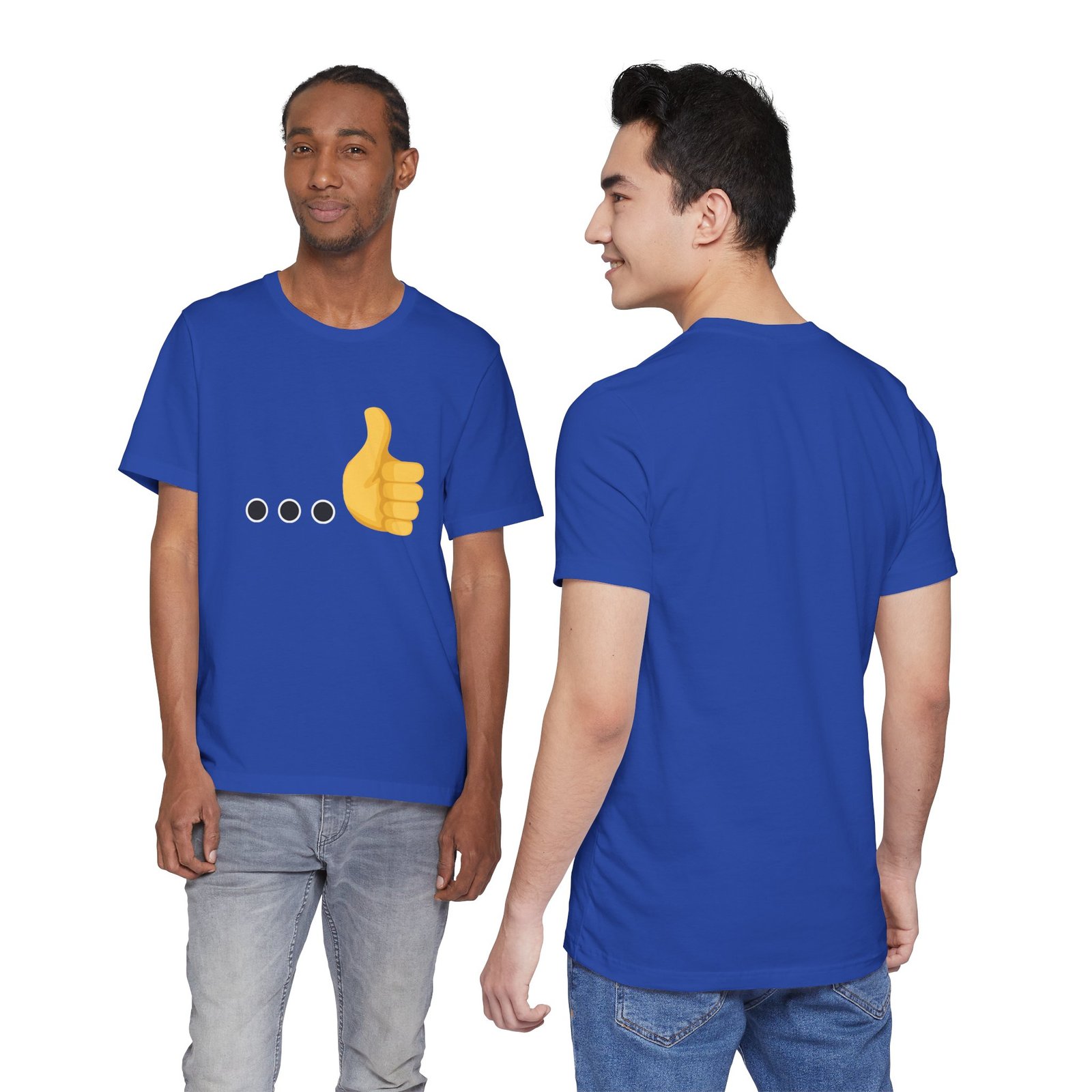 Ellipsis Thumbs Up Tee | Cotton Graphic T-Shirt - Image 34
