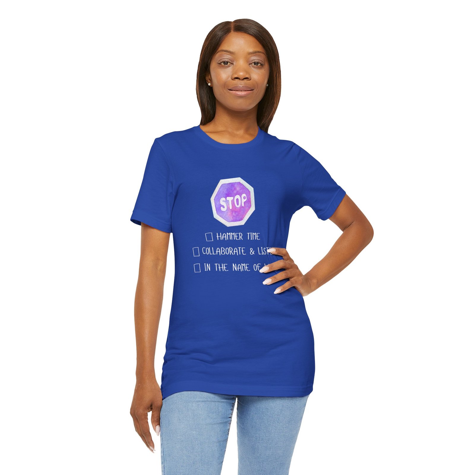 Stop Tee | Cotton Graphic T-Shirt - Image 29