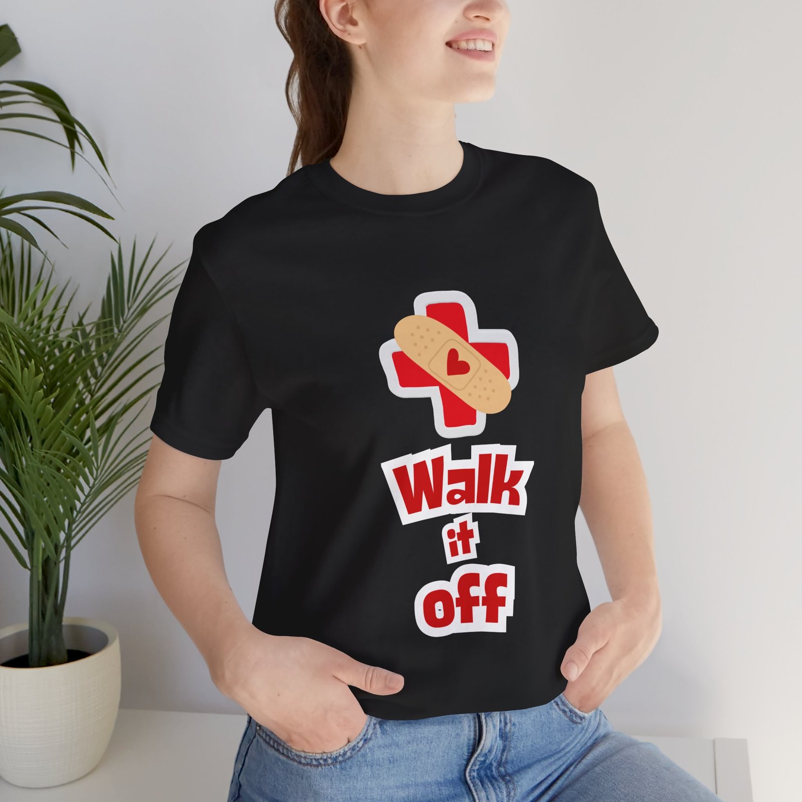 Walk It Off Tee — Cotton Graphic T-Shirt - Image 15